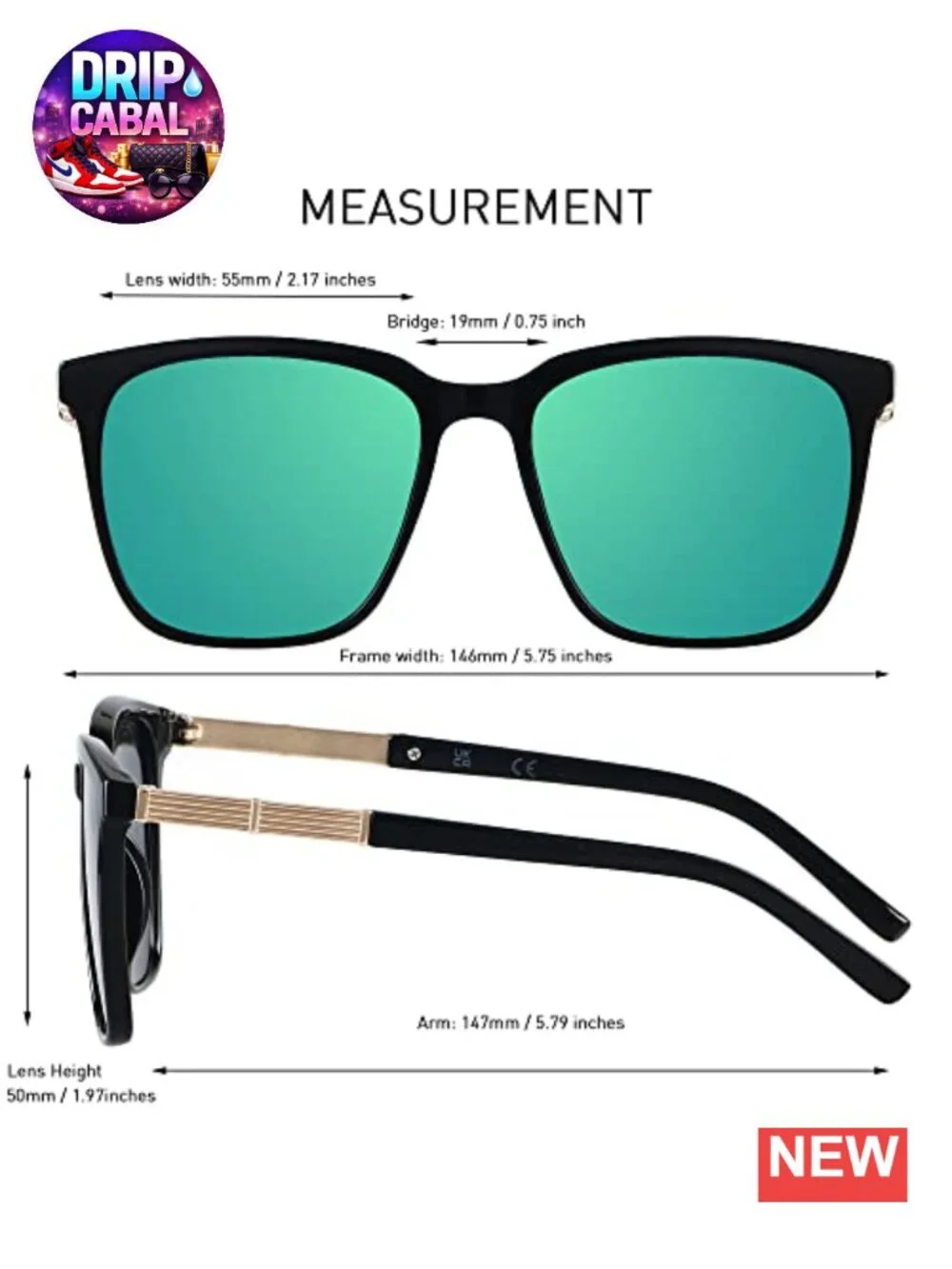 Oversized Square Sunglasses for Women UV Protection Mirror Shades